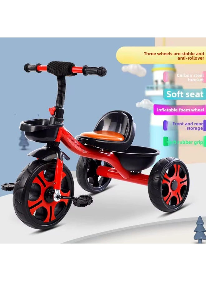 دراجة ثلاثية العجلات للأطفال بعمر 2-6 سنوات، دراجة أطفال 5 في 1، قابلة للطي، ارتفاع مقبض/مقعد قابل للتعديل، دراجة للأطفال - Image 2